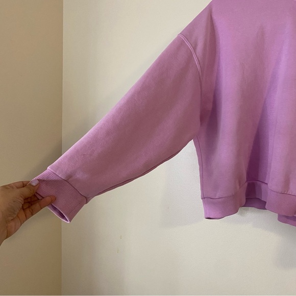 Under Armour Women's Youth Lavender Sweatshirt size Large cotton blend - Picture 7 of 9